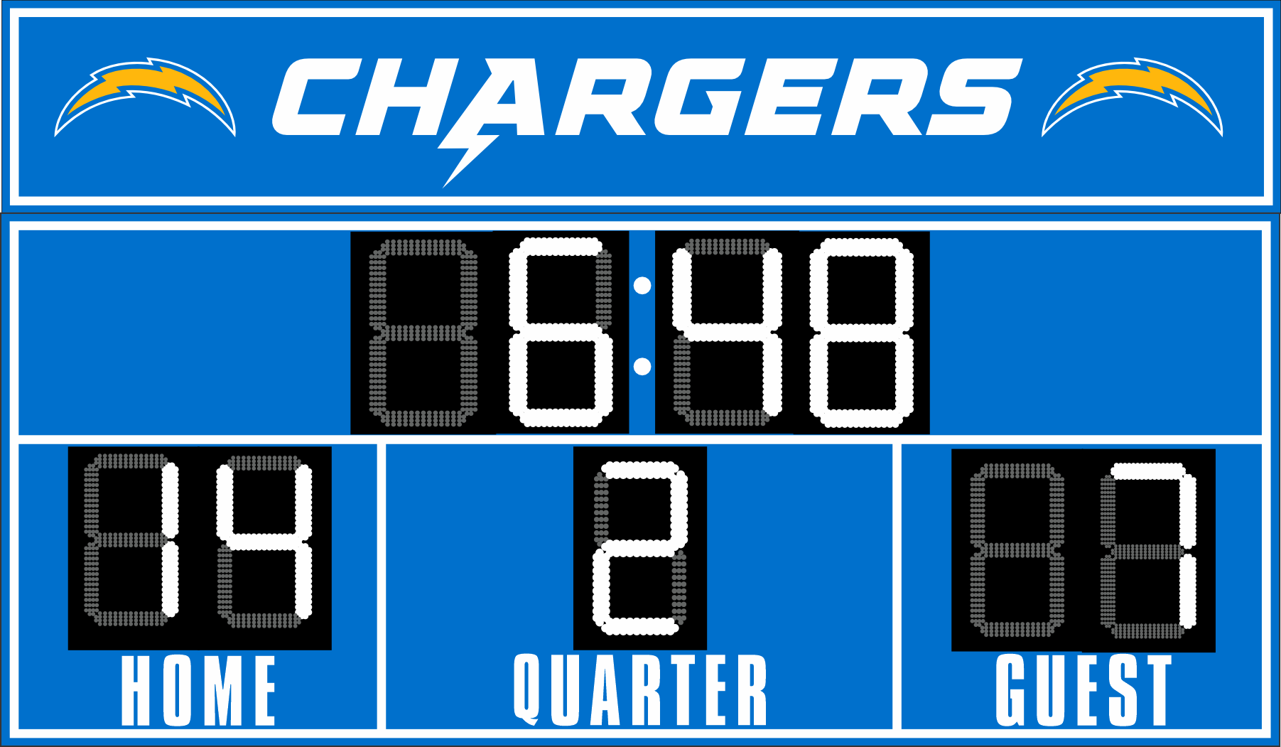 Chargers_Model_3851_Scoreboard
