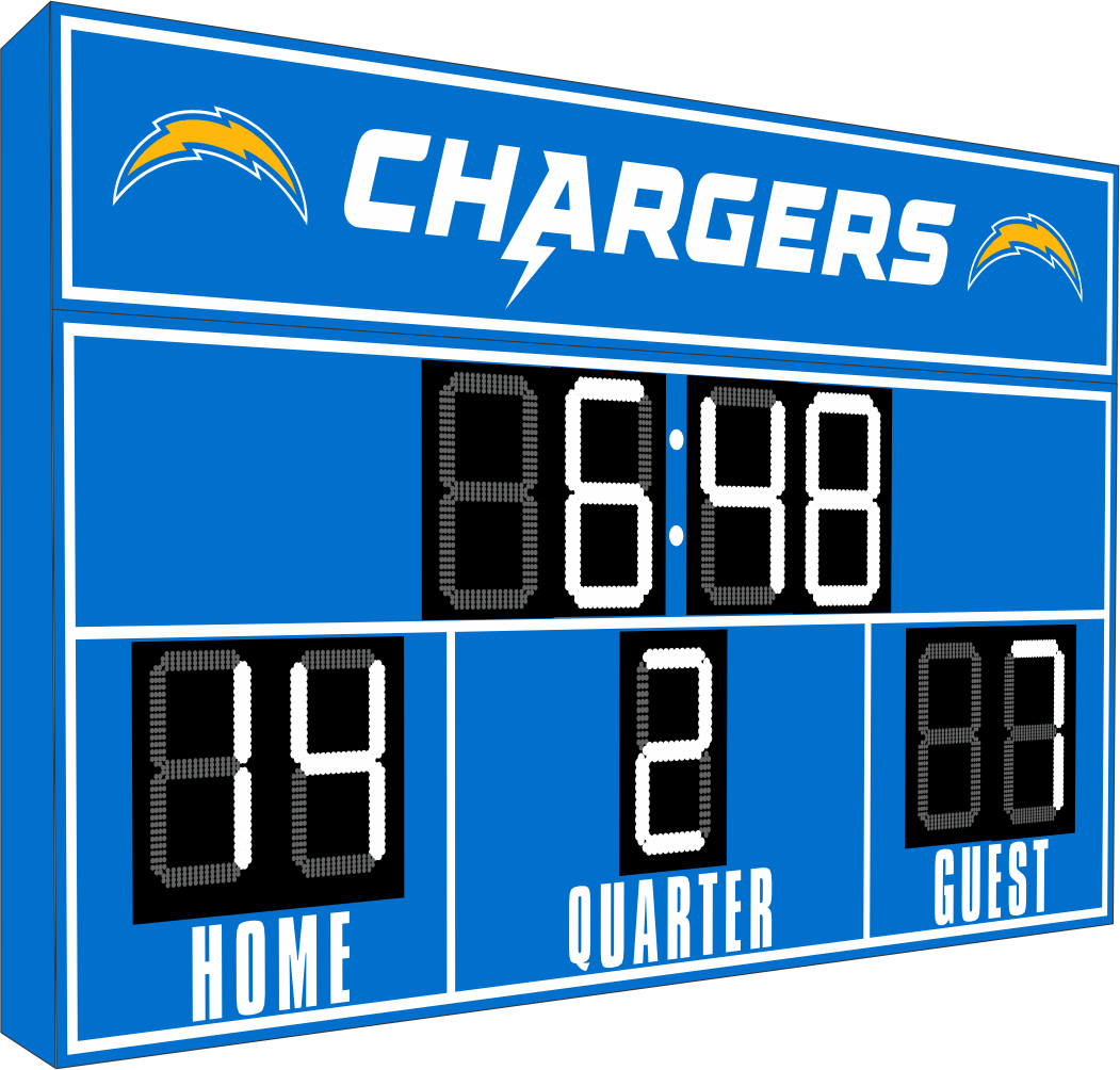 Los Angeles Chargers FanZone Scoreboard