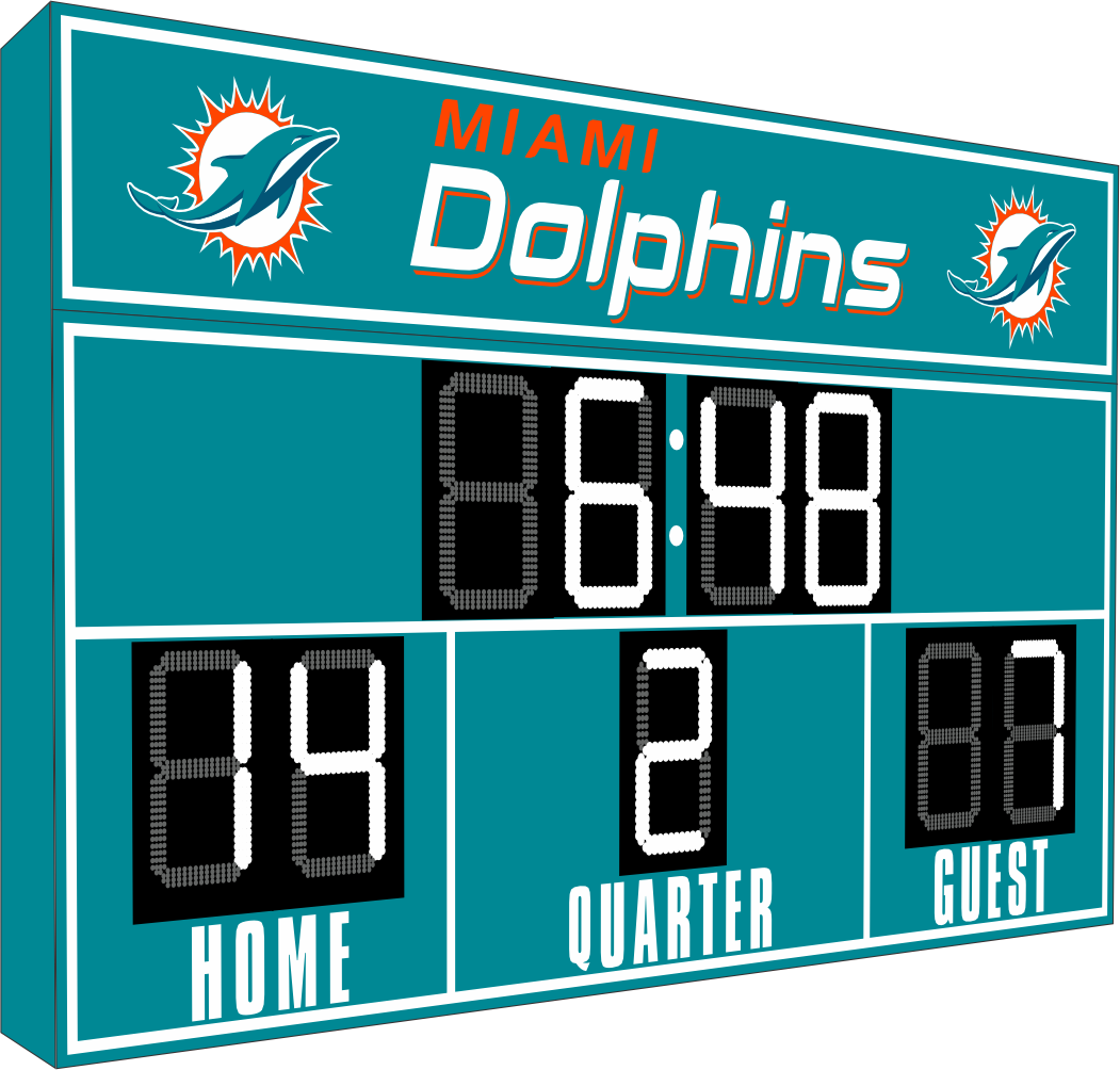 Miami Dolphins FanZone Scoreboard
