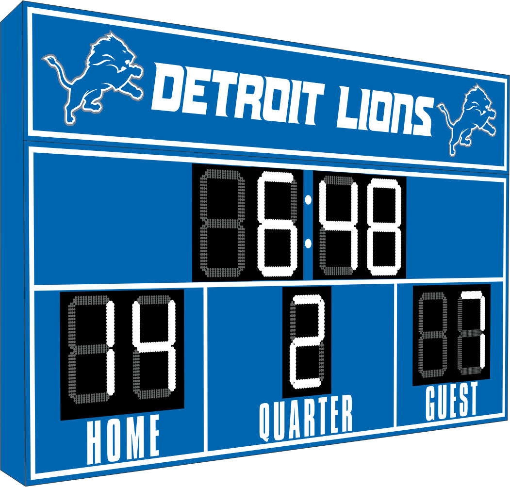 Detroit Lions FanZone Scoreboard