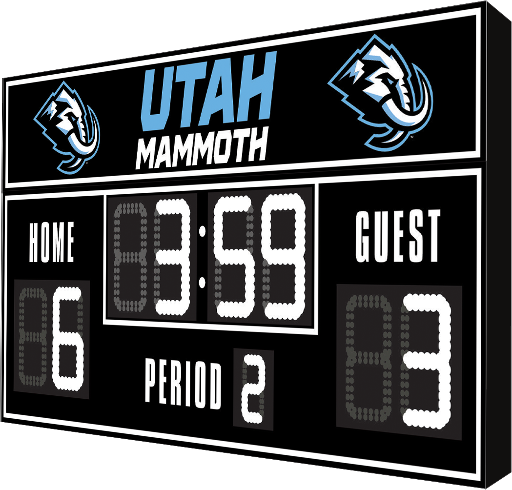Utah Mammoth FanZone Scoreboard
