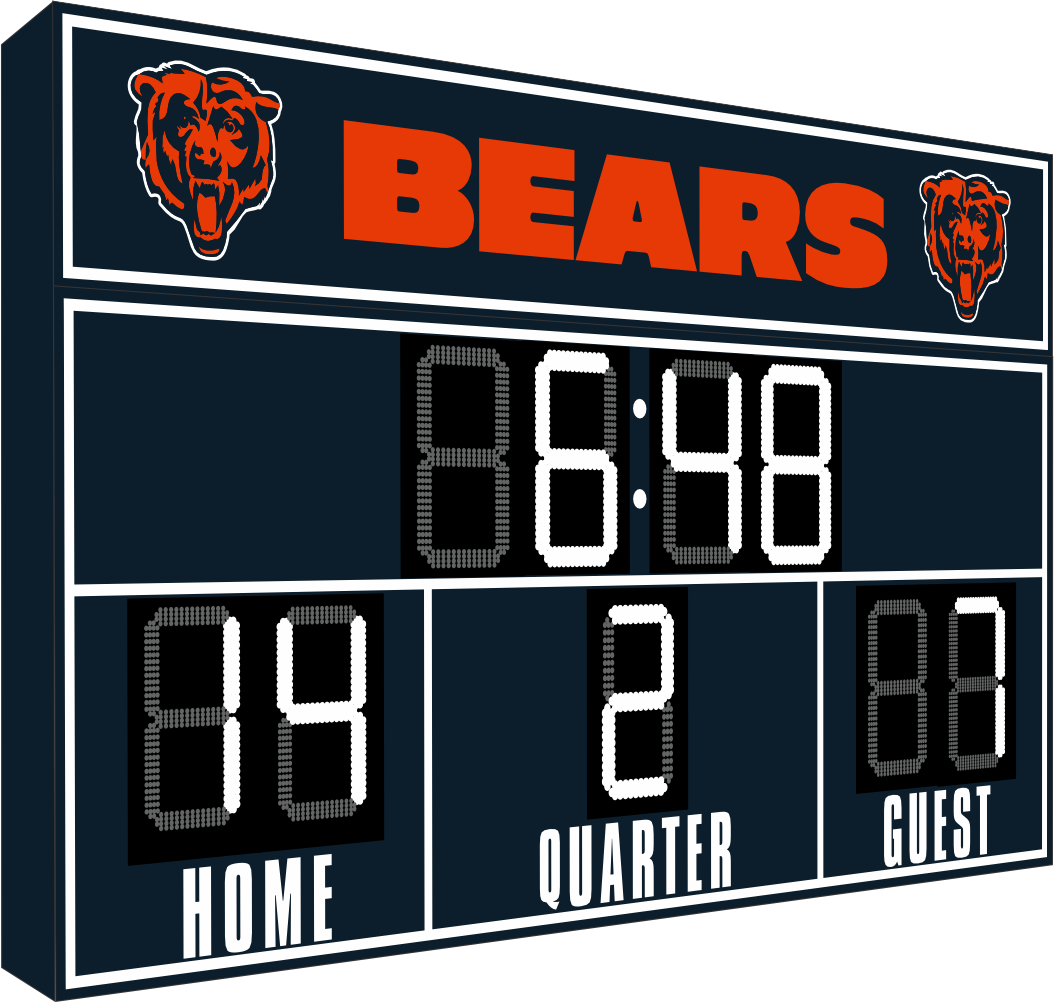 Chicago Bears Ultimate FanZone Scoreboard