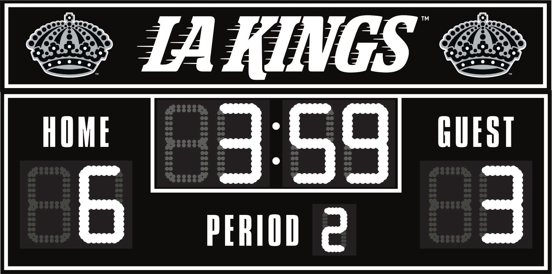 Los Angeles Kings FanZone Scoreboard
