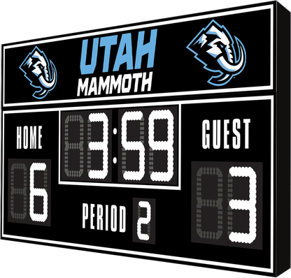 Utah Mammoth FanZone Scoreboard