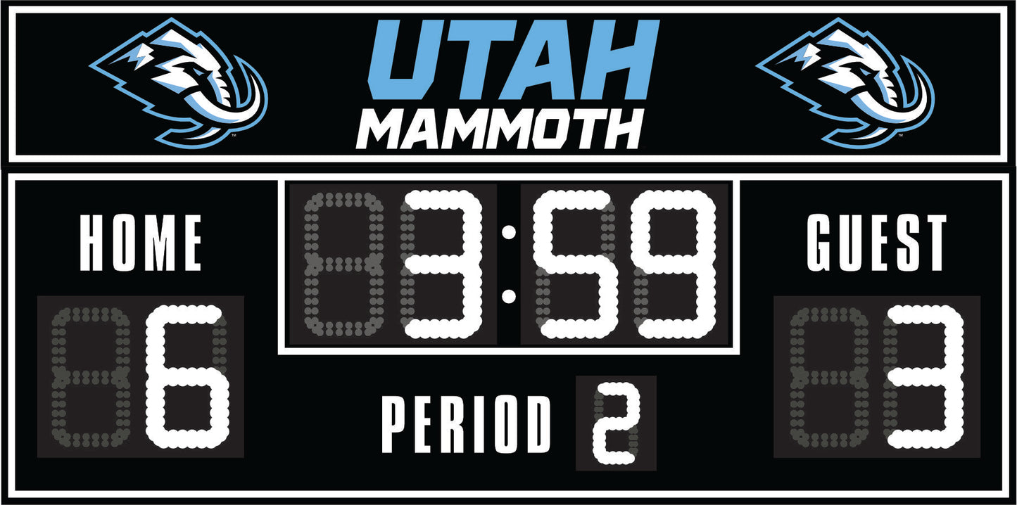 Utah Mammoth FanZone Scoreboard