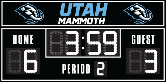 Utah Mammoth FanZone Scoreboard